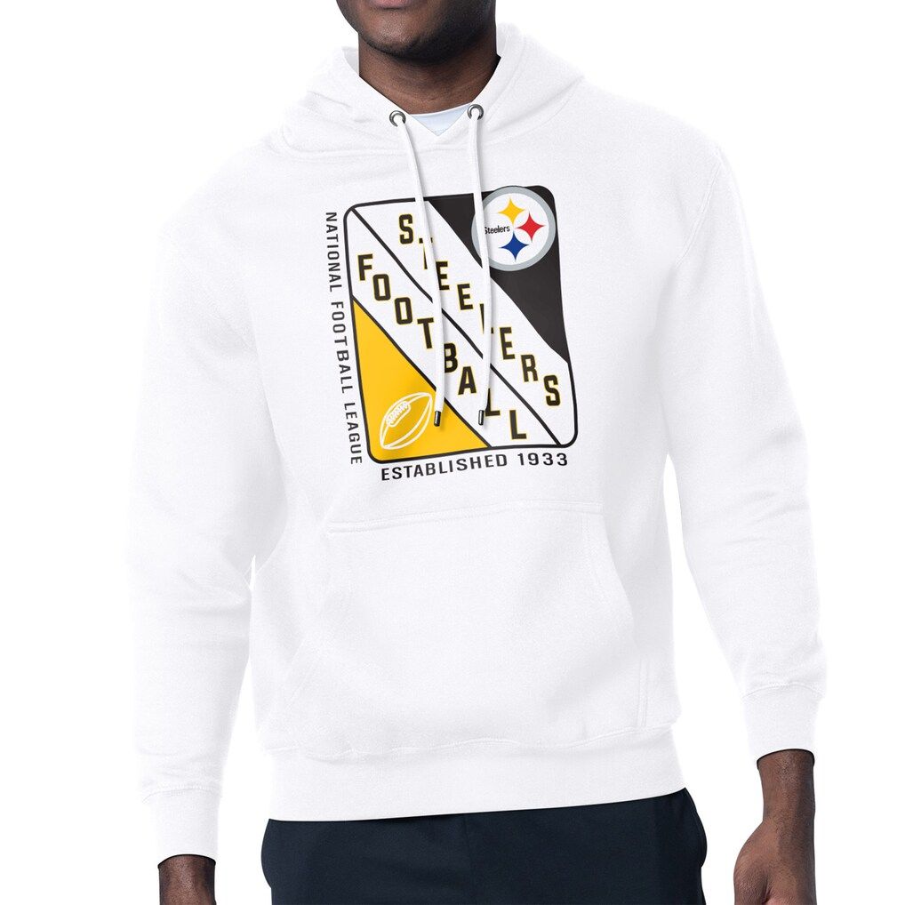 Men 2026 NFL Pittsburgh Steelers White Hoodie hooded style 01